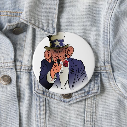 Uncle Sam in Farbe Button (Beispiel)