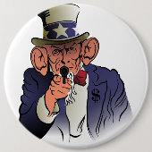 Uncle Sam in Farbe Button (Vorderseite)