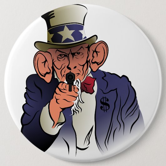 Uncle Sam in Farbe Button (Vorderseite)