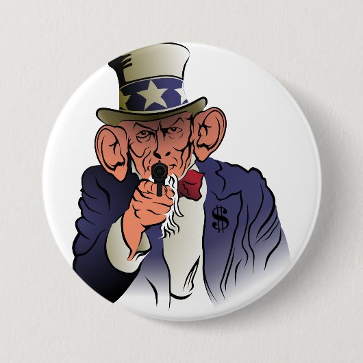 Uncle Sam in Farbe Button (Vorderseite)