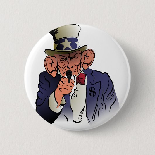 Uncle Sam in Farbe Button (Vorderseite)