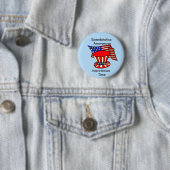 Uncle Sam Ist eine shopaholic Interventions-Zeit Button (Beispiel)