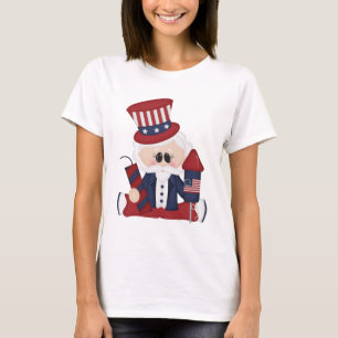 Uncle Sam Juli vierter Feiertags-T - Shirt