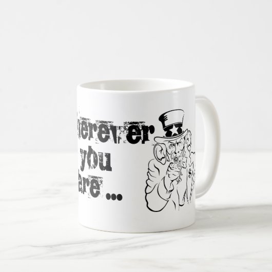 Uncle Sam Kaffeetasse (VorderseiteRechts)