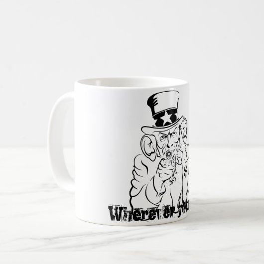 Uncle SAM Kaffeetasse (Vorderseite Links)