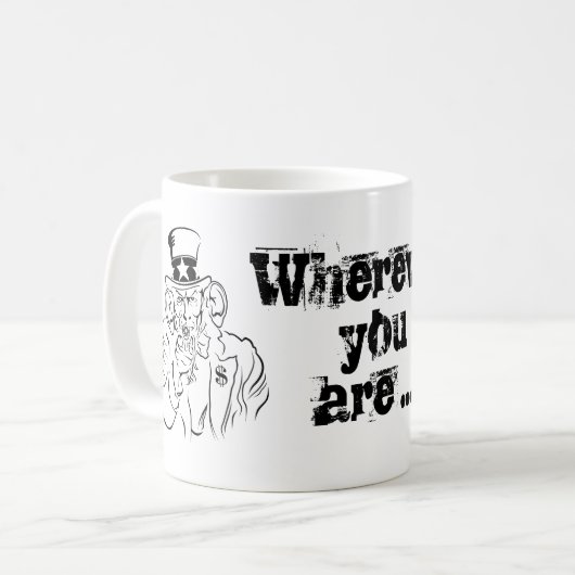 Uncle Sam Kaffeetasse (Vorderseite Links)