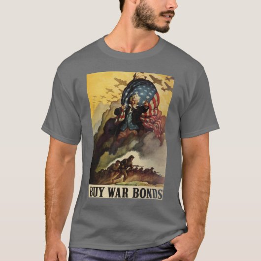Uncle Sam Kauf-Kriegs-Bindungen T-Shirt (Vorderseite)
