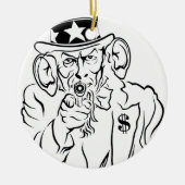 Uncle Sam Keramik Ornament (Vorne)