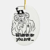 Uncle Sam Keramik Ornament (Vorne)