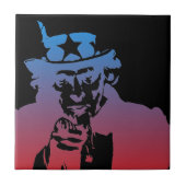 Uncle Sam Keramik Tile Fliese (Vorderseite)