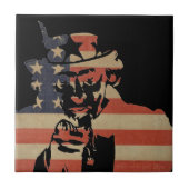 Uncle Sam Keramik Tile Fliese (Vorderseite)