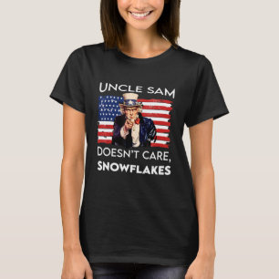 Uncle Sam kümmert sich nicht darum, dass Schneeflo T-Shirt