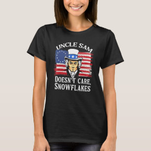 Uncle Sam kümmert sich nicht darum, dass Schneeflo T-Shirt