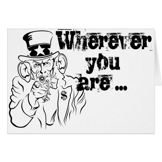 Uncle Sam lauscht (Vorderseite (Horizontal))