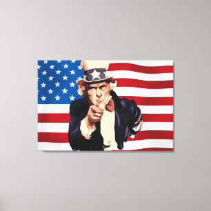 Uncle Sam Leinwanddruck