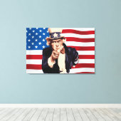 Uncle Sam Leinwanddruck (Insitu (Holzboden))