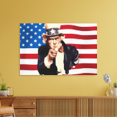 Uncle Sam Leinwanddruck (Insitu (Wohnzimmer))