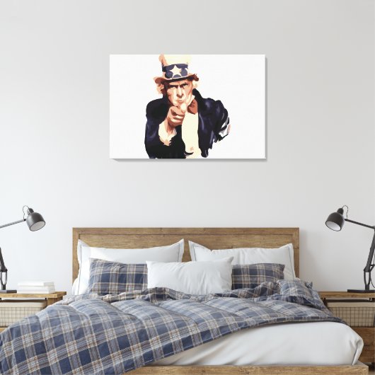 Uncle Sam Leinwanddruck (Insitu (Schlafzimmer))