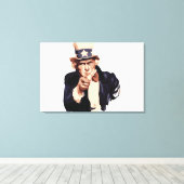 Uncle Sam Leinwanddruck (Insitu (Holzboden))