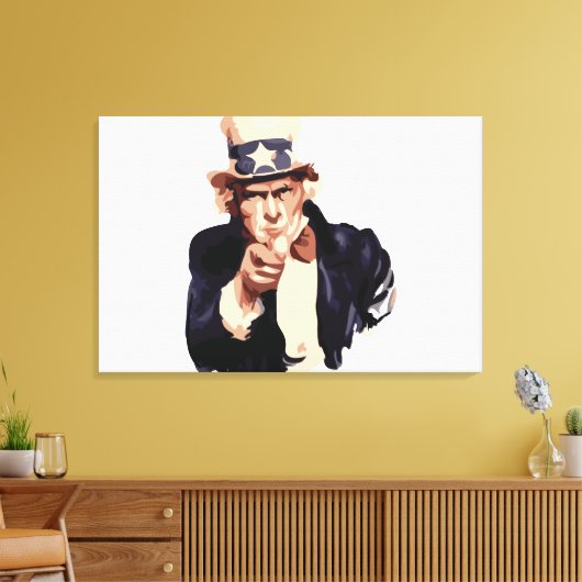 Uncle Sam Leinwanddruck (Insitu (Wohnzimmer))