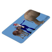 Uncle Sam Lieben Donkey Magnet (Linke Seite)
