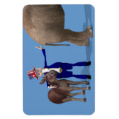 Uncle Sam Lieben Donkey Magnet (Vertikal)
