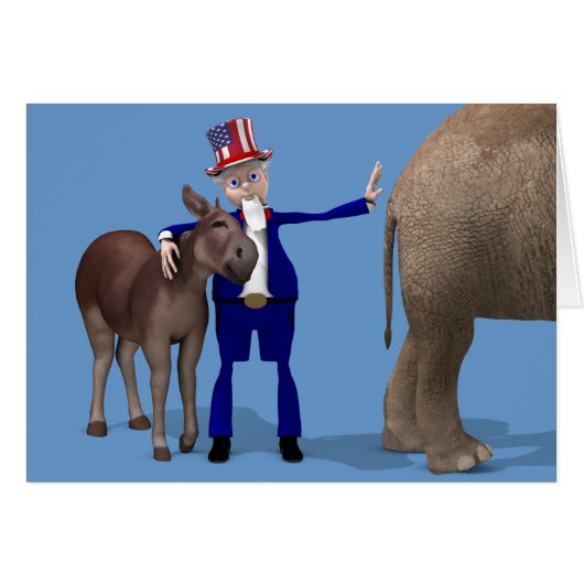 Uncle Sam Lieben Donkeys (Vorderseite (Horizontal))