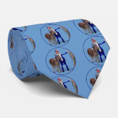 Uncle Sam Lieben Donkeys Krawatte (Gerollt)