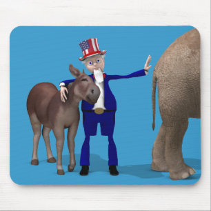 Uncle Sam Lieben Donkeys Mousepad