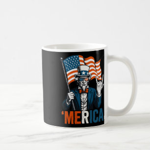 Uncle Sam Merica Rock Funny 4. Juli American F Kaffeetasse