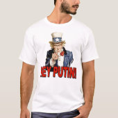Uncle Sam Middle Finger Hey Putin T-Shirt (Vorderseite)