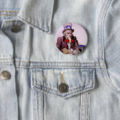 Uncle Sam Mit einem leeren Fiskus Button (Beispiel)