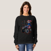 Uncle Sam Monster Truck 4. Juli Jungs Kinder Sweatshirt (Vorne ganz)