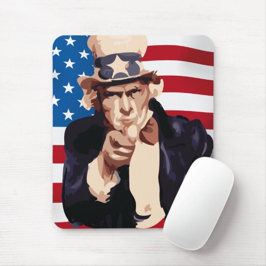 Uncle Sam Mousepad (Mit Mouse)