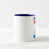 UNCLE SAM Nehmen diesen Job und schieben ihn Zweifarbige Tasse (Mittel)