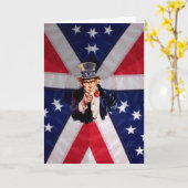 Uncle Sam New Citizen Card Karte (Gelbe Blume)