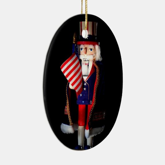 Uncle Sam Nutcracker Keramik Ornament (Rechts)