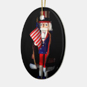 Uncle Sam Nutcracker Keramik Ornament (Links)