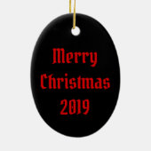 Uncle Sam Nutcracker Keramik Ornament (Hinten)