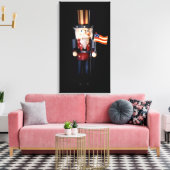Uncle Sam Nutcracker Leinwanddruck (Insitu (Wohnzimmer))