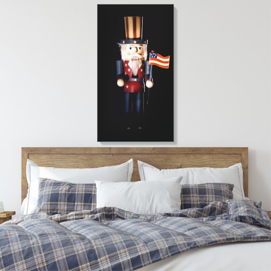 Uncle Sam Nutcracker Leinwanddruck (Insitu (Schlafzimmer))
