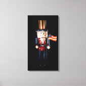 Uncle Sam Nutcracker Leinwanddruck (Vorderseite)