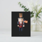 Uncle Sam Nutcracker Postkarte (Stehend Vorderseite)