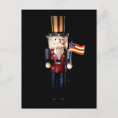 Uncle Sam Nutcracker Postkarte (Vorderseite)