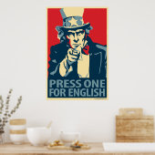 Uncle Sam - Obama Parody-Poster Poster (Küche)
