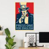 Uncle Sam - Obama Parody-Poster Poster (Heimbüro)