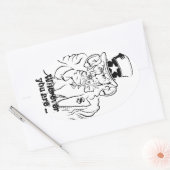 Uncle Sam Ovaler Aufkleber (Umschlag)