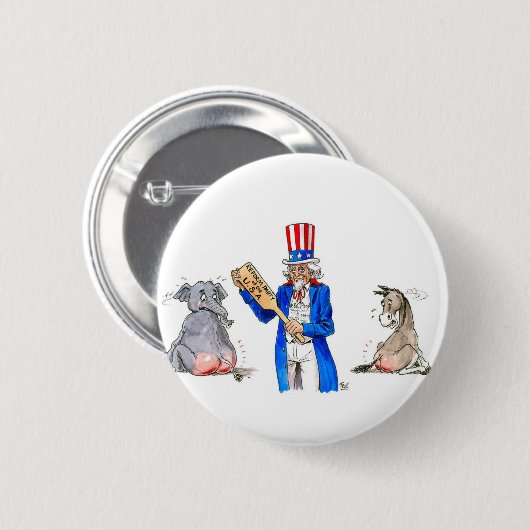 Uncle Sam Paddel Button (Vorne & Hinten)