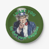 Uncle Sam Pappteller (Vorderseite)