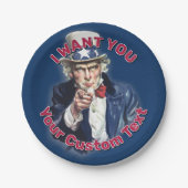 Uncle Sam Pappteller (Vorderseite)